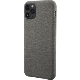 Coque en tissu pour Apple iphone 11 Pro Max, gris clair