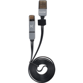 Case Lightning & micro USB 2-in-1 cable, Black