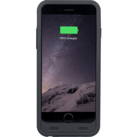 MFi certifi&eacute; Coque Baterie 2400mAh pour Apple iPhone 6/6s, Noir Mate (3 bumpers inclus)