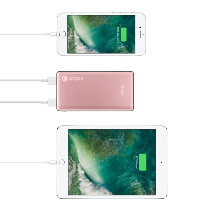 Batterie externe PowerHouse ultra slim GEN 2.0 10 000mAh (37Wh), Or rose