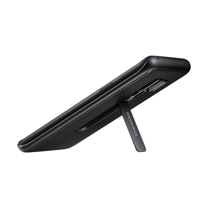 Coque renforc&eacute;e avec fonction Stand Noir Galaxy S9