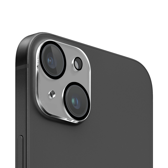 Protecteur d'objectif d'appareil photo en cristal acrylique pour Apple iPhone15/14 Plus, transparent
