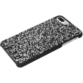 &Eacute;tui en strass Bling pour Apple iPhone 6 Plus / 6s Plus / 7 Plus / 8 Plus, Midnight Black & Silver