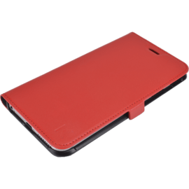 Coque clapet aimant&eacute;e avec pochette CB pour Apple iPhone 6 Plus/6s Plus (5.5 pouces), Cuir v&eacute;ritable, Rouge &agrave; l&egrave;vres