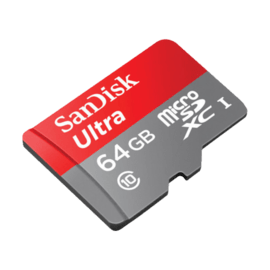 Micro SDHC Ultra 64 Go UHS-I Card avec adaptateur SD