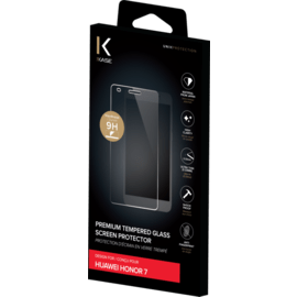 Protection d'&eacute;cran premium en verre tremp&eacute; pour Huawei Honor 7, Transparent