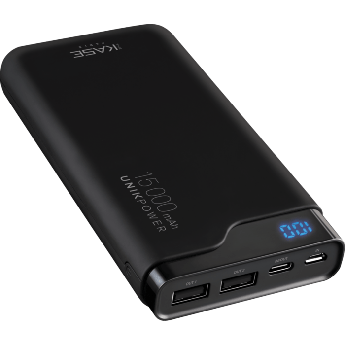 PowerHouse universelle batterie externe 2.0 15000mAh, Noir