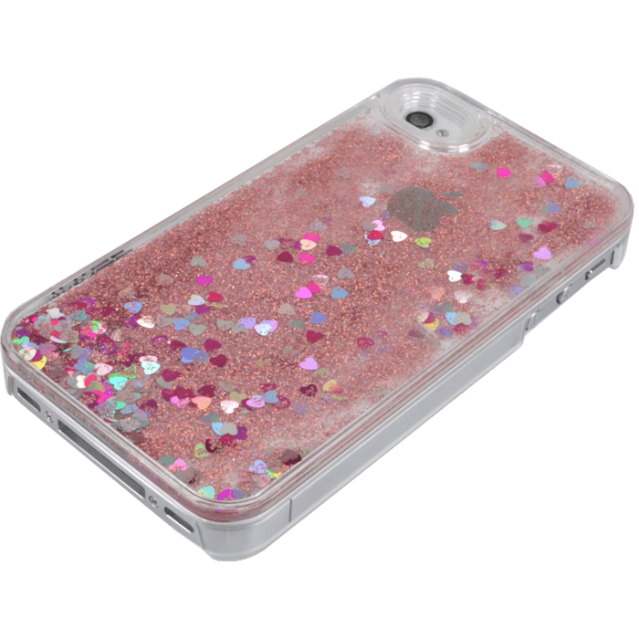 Bling Bling Coque Paillet&eacute;e pour Apple iPhone 4/4s, Pink Lady