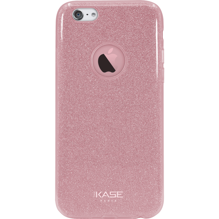 Coque slim&nbsp;paillet&eacute;e &eacute;tincelante pour Apple iPhone 6/6s, Or Rose