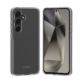 Coque hybride invisible fabriqu&eacute; avec 83% de plastique recycl&eacute; pour Samsung Galaxy S25+ 5G, Transparente