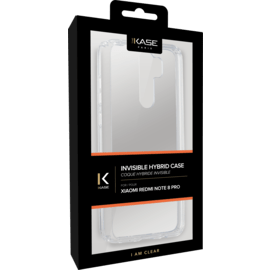 Coque hybride invisible pour Xiaomi Redmi Note 8 Pro, Transparente