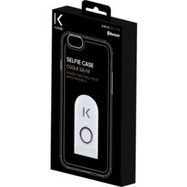 Coque selfie avec déclencheur à distance Bluetooth pour iPhone 6/6s, Glacier Blanc