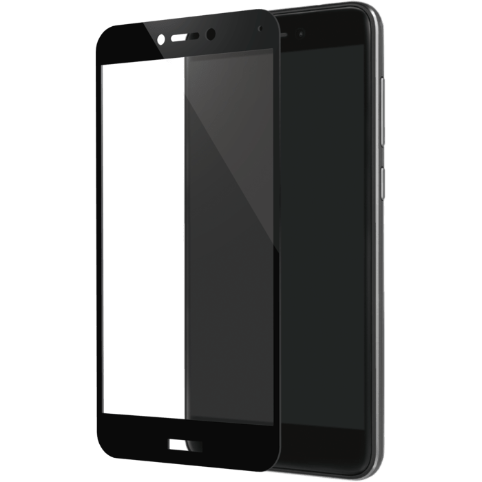 Full Coverage Tempered Glass Screen Protector for Huawei P8 Lite (2017), Black