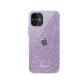 Coque slim&nbsp;paillet&eacute;e &eacute;tincelante pour Apple iPhone 12 mini, Violet