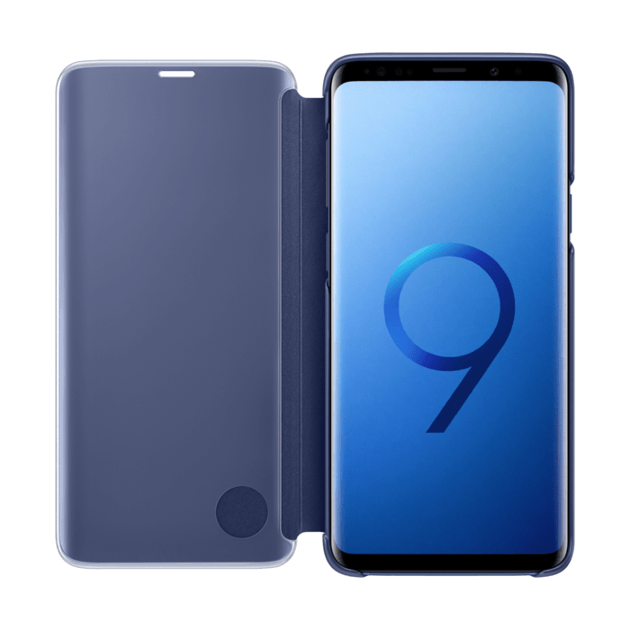 Clear View cover avec fonction Stand Bleu Galaxy S9+