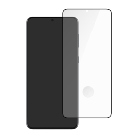 Protection d'&eacute;cran en verre tremp&eacute; incurv&eacute; bord &agrave; bord pour Samsung Galaxy S21+ 5G, noir