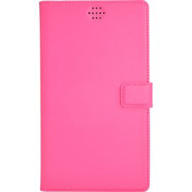 Coque clapet Universelle pour Smartphone (jusqu &agrave; 5.5 pouce), Rose Fandango