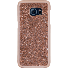 Coque Bling Strass pour Samsung Galaxy S7 Edge, Or Rose