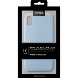 Coque en gel de silicone doux pour Apple iPhone X/XS, Lilas Bleu