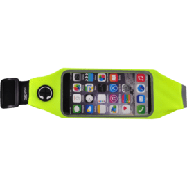 Case Universal double pocket sport belt, Neon yellow