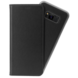 Case 2-in-1 Magnetic Slim Wallet & Case for Samsung Galaxy S8+, Black
