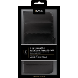 Étui portefeuille magnétique détachable 2-en-1 pour iPhone 6 Plus/ 6s Plus/ 7 Plus/8 Plus