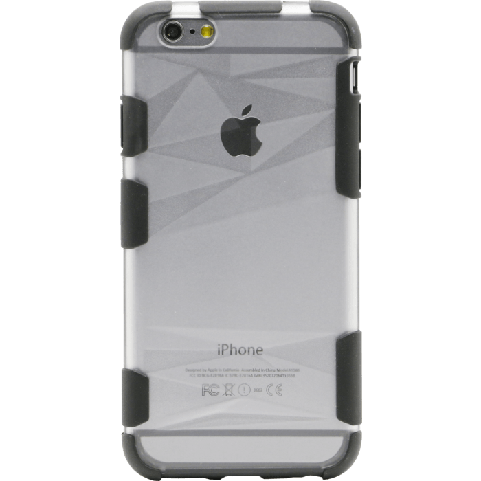 Coque antichoc pour Apple iPhone 6/6s, motif diamant, Noir