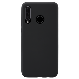 Case Soft Gel Silicone Case for Huawei P30 Lite, Satin Black