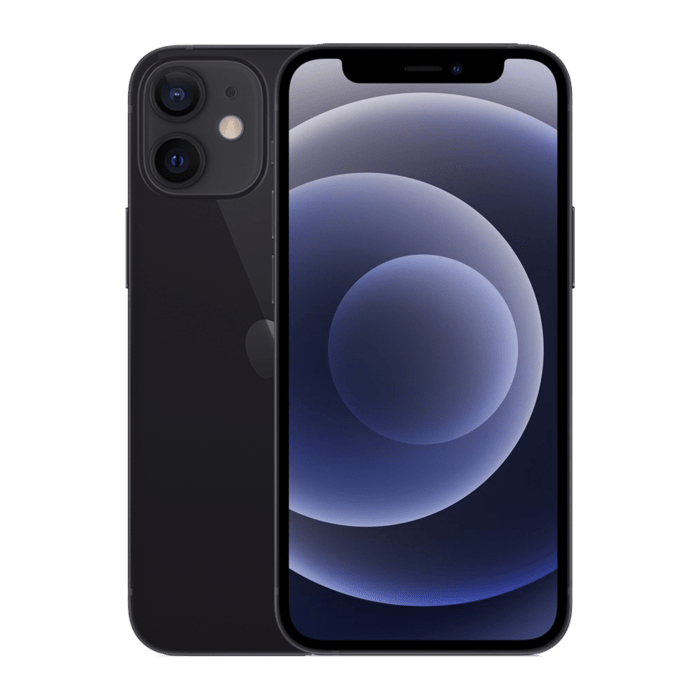 iPhone 12 reconditionné 64 Go, Noir, SANS LOGO & SANS FACE ID, débloqué