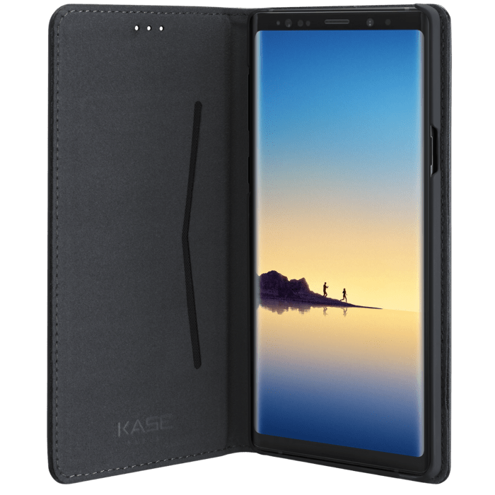 Folio Flip case with card slot & stand for Samsung Galaxy Note9, Black