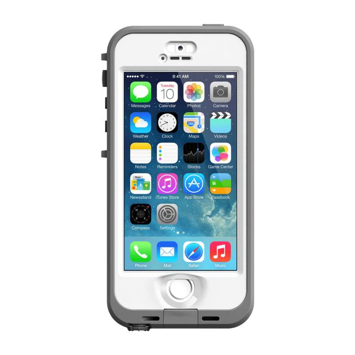 Lifeproof Nüüd Coque Waterproof pour Apple iPhone 5/5s/SE, Blanc