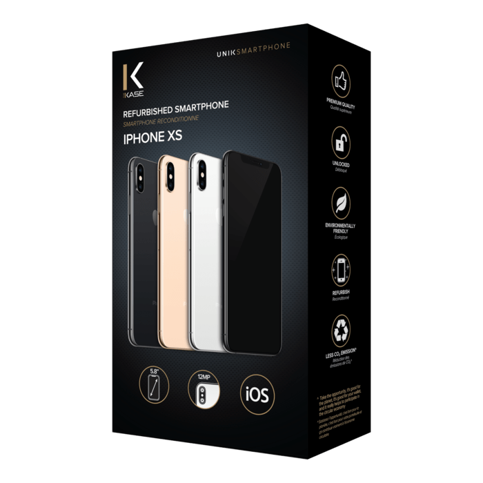 iPhone XS reconditionn&eacute; 64 Go, Gris sid&eacute;ral, d&eacute;bloqu&eacute;