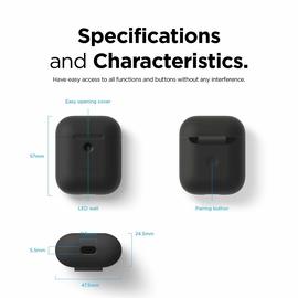 Airpod Protection en  Silicone /  Noir
