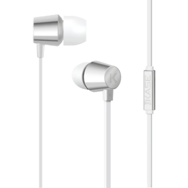 K In-ear Headphones, Metallic Silver