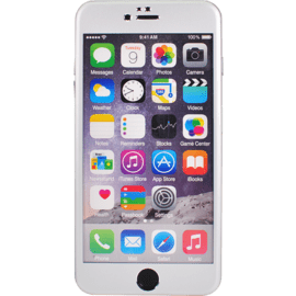 Protection d'&eacute;cran en Alliage de Titane et verre tremp&eacute; pour Apple iPhone 6 Plus/6s Plus, Argent
