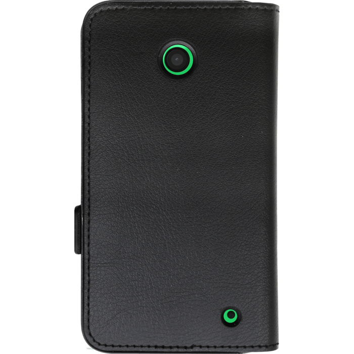 Coque clapet aimantée avec pochette CB pour Nokia Lumia 630, Noir