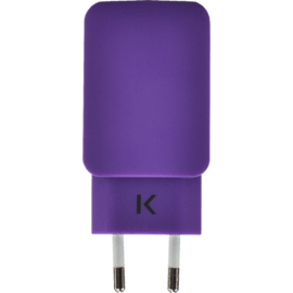 Case Universal Dual USB Charger (EU) 3.1A, Royal Purple