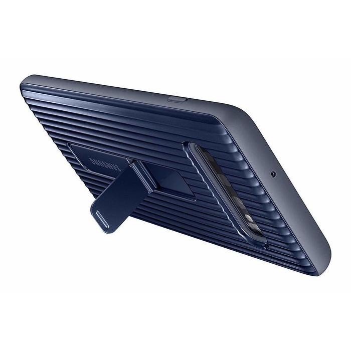 Coque renforc&eacute;e avec fonction Stand Noir pour Galaxy S10+