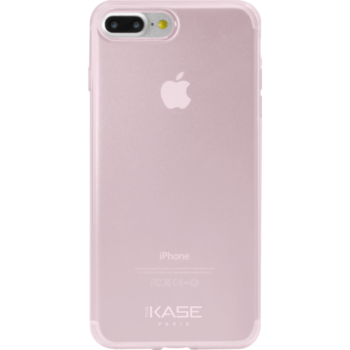 Coque ultra slim invisible pour Apple iPhone 7 Plus / 8 Plus 0.6mm, Rose Transparente
