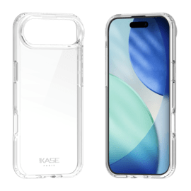 Coque hybride invisible fabriqu&eacute;e &agrave; 83 % de plastique recycl&eacute; pour Apple iPhone Air, transparente