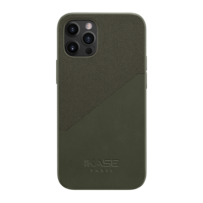 Coque Origami duo pour Apple iPhone 12 Pro Max, Vert camouflage