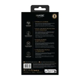 Coque hybride &eacute;tincelante invisible GEN 2.0 pour Apple iPhone 15, Transparente