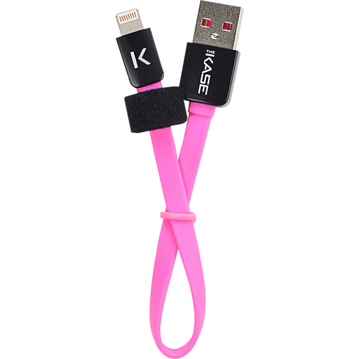 C&acirc;ble Lightning Plat vers USB (0.2m), Rose Bonbon