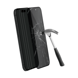 Protection d'écran Privée en verre trempé (100% de surface couverte) pour Apple iPhone 15 Pro, Noir