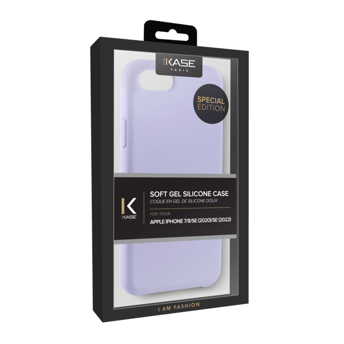 (Special Edition) Coque en Gel de Silicone Doux pour Apple iPhone 7/8/SE 2020/SE 2022, Violet Lilas