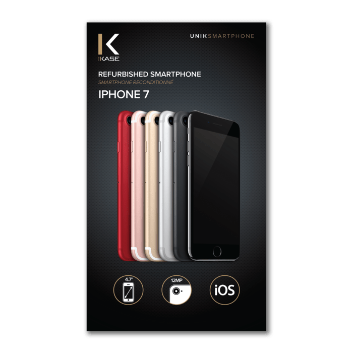 iPhone 7 reconditionné 32 Go, Noir de jais, débloqué