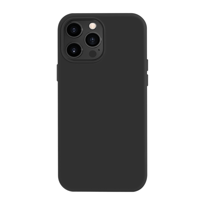 Coque en Gel de Silicone Doux pour Apple iPhone 13 Pro Max, Noir satin