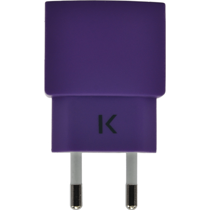 Chargeur Universel Mono USB (EU) 1A, Violet Royal