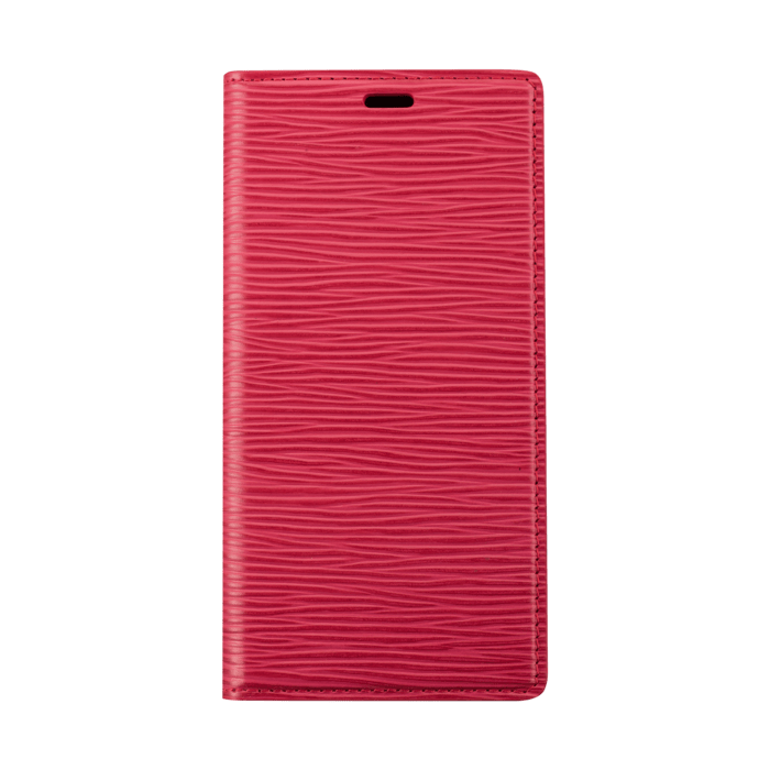 Diarycase 2.0 Coque clapet en cuir véritable avec support aimanté pour Apple iPhone 13, Rouge Bordeaux