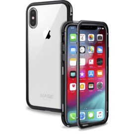 Case Magnetic Auto-Clip Glass case for Apple iPhone X/XS, Black